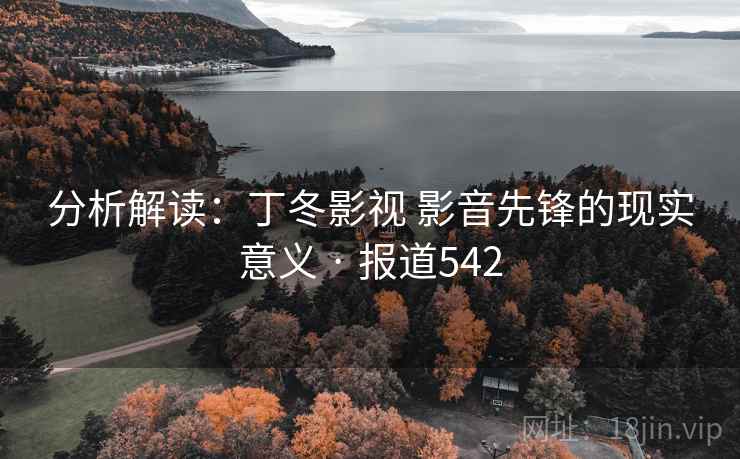 分析解读：丁冬影视 影音先锋的现实意义 · 报道542